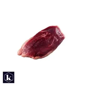 Wilde eendfilet, rauw, één stuk, vrijstaand op transparante achtergrond.